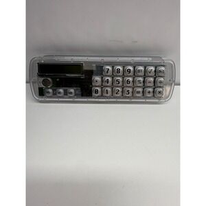 Vintage Rite Aid Clear Pencil Case Calculator Y2K Transparent Tech Model 944894